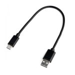 Câble USB DLH DY-TU4850B 0,3 m USB A vers USB C Noir