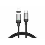 Câble USB-C à USB-C DLH DY-TU5210 1 m Noir Gris