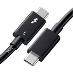 Cable Thunderbolt 5 DLH DY-TU5505B USB-C 1 m 120 Gbit/s Noir