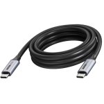Cable USB Vision TC 5MUSBC/BL 5 m USB-C a USB-C 3.2 Gen 2 20 Gbit/s Negro/Gris