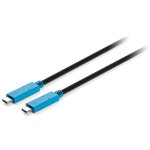Cable USB-C Gen2 con suministro de energía Kensington de 1 metro