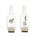 Cable USB4 Tripp Lite U521-1P0M-WH 1 m USB-C a USB-C 40 Gbit/s Blanco