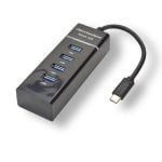 Hub MCL 4 Ports 5000 Mbit/s USB 3.2 Gen 1 Modell USB3C-H114 Schwarz