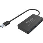 Hub Vision 4 ports USB 3.2 Gen 1 5 Mbit/s modèle TC-USBHUB4P avec alimentation CC