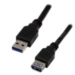 Cable USB 3.0 MCL 3 m Macho/Hembra Noir