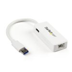 Netzwerkkarte StarTech USB31000SPTW USB 3.0 Gigabit Ethernet 5 Gbps Pass-Through Weiß