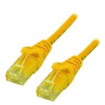Cable réseau MCL Cat6 U/UTP 0,5 m jaune