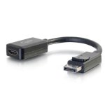 Adaptateur Convertisseur DisplayPort vers HDMI C2G 20 cm Noir