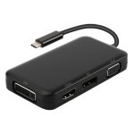 Adaptateur Graphique USB-C DLH DY-TU4880B vers DVI, HDMI et DisplayPort
