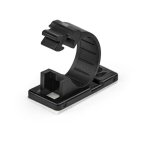 Kabelclips StarTech selbstklebend schwarz mittel 100 Stück