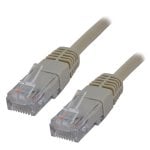 Cable de red MCL RJ45 Cat5E 0,5 m gris U/UTP