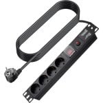 Régua de tomadas Vision TC-PSTRP4EU 4 tomadas com proteção e interruptor
