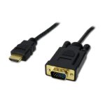 Cavo adattatore MCL 1,5 m HDMI a VGA maschio diritto