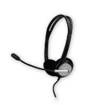 Casque MCL CSQ-M/USB filaire USB pour bureau centre d'appels noir argent