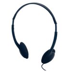 Auriculares MCL CSQ-HEAD/N avec câble 3,5 mm pour musique, noirs