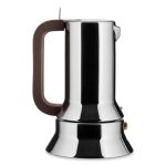 Máquina de café italiana Alessi 9090 aço inoxidável 0,15 L 3 chávenas indução