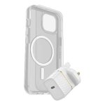 Funda para móvil OtterBox Symmetry Transparente Blanca Cover para iPhone 15 6,1"
