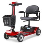 Scooter Seedream S-02 Motor 250W Bateria 24V 12Ah 8 Polegadas Freio Magnético Vermelho