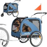 Remorque pour Animaux Sepnine 10202b 40kg Pliable - Bleu