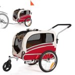 Remorque pour animaux Sepnine 20303b Pliante Imperméable 30kg - Rouge
