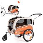 Remorque pour animaux Sepnine 20303b Pliante Imperméable 30kg Orange