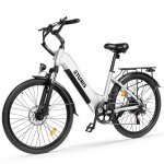 Bicicleta Eléctrica Eskute C202 250W 48V 17.5Ah 26" Blanco