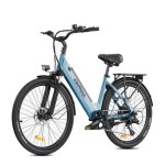 Bicicleta Eléctrica Hillmiles Milecity 1 Motor 250W Batería 36V 13Ah 26" Azul