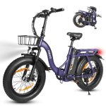 Bicicleta eléctrica ESKUTE D202 Pro Plegable 250W 48V 20,8Ah 20" Morado