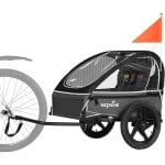 Anhänger für Kinderfahrräder Sepnine Bt609s – 1 Kind, Faltbar - Schwarz