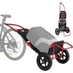 Fahrradanhänger Klappbar Sepnine 8009t 20kg Aluminium Räder 30,48cm Rot