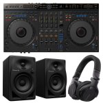 Pioneer DJ Bundle Level-Up Controladora DJ 4 Canales + Monitores de 4" + Auriculares DJ Profesional