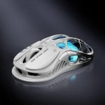 Ratón GravaStar Mercury M1 Pro RF Wireless Bluetooth 26000 DPI Blanc Gris Noir