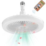 Deckenventilator mit Licht Autrucker E27 Leise Fernbedienung