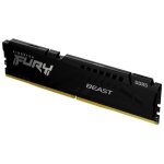Memoria RAM Kingston FURY Beast 32GB DDR5 1x32GB 6400MHz CL32 Nero AMD EXPO Dissipatore termico