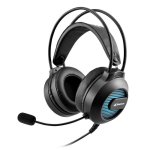 Auriculares Sharkoon SGH20 con cable USB 2.0 para gaming con iluminación negra