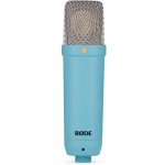 Micrófono Rode NT1 Signature XLR cardioide con filtro antipop azul