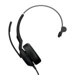 Auriculares Jabra Evolve2 50 com cabo USB-C/A e Bluetooth, cancelamento ativo de ruído, escritório, preto