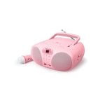 Radio CD portátil Muse MD-203 KP Rosa 2W FM LED