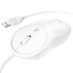 Ratón HOCO GM13 USB Type-A 1600 DPI Blanc Ambidextre Câble