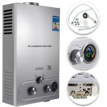 Scaldabagno istantaneo Generico 12L 24kW montaggio parete display LED
