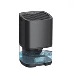 Desumidificador Portátil para Uso Doméstico, Resistente à Humidade Preto