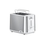 Grille-pain Braun HT 1510 2 fentes 900 W 8 niveaux de brunissage Decongelation Inox blanc