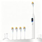 Cepillo de Dientes Eléctrico Sónico Genérica 5 Modos Pantalla Led Amortiguación