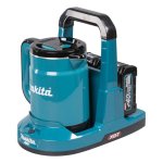 Hervidor inalámbrico Makita KT001GZ 0,8 L Negro/Azul Sin cables