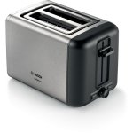 Tostadora Bosch TAT3P420DE 2 rebanadas 970 W Negro/Plata