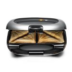Sandwichera Rommelsbacher ST 1000 Preto/Prateado 1000W