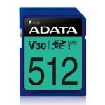 Speicherkarte ADATA Premier Pro 512 GB SDXC Klasse 10 UHS-I U3 V30 Blau