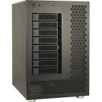Caja PC Inter-Tech NAS-8 Torre NAS Alluminio Nero con Ventilazione e USB-C