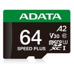 Tarjeta microSDXC ADATA Speed Plus 64 GB Clase 10 U3 V30 A2