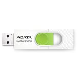 Clé USB ADATA UV320 256 Go USB-A 3.2 Gen 1 Glissière Verte Blanche